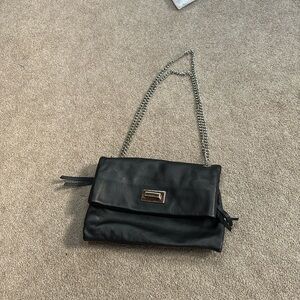 Black evening crossbody purse; Pietro Alessandro; good condition